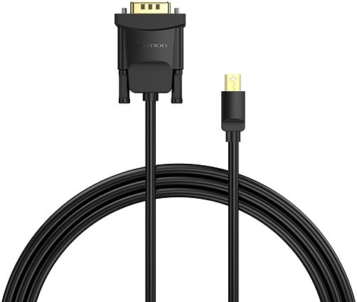 Video kábel Vention Mini DP Male to VGA Male HD Cable 1 m Black ...