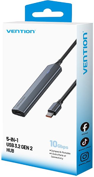USB Hub Vention 5-in-1 USB 3.2 Gen 2 Hub ...