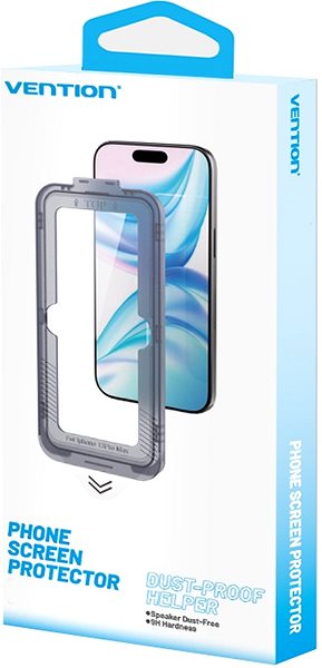 Glass Screen Protector Vention All-in-One Dust Removal HD Tempered Film iPhone 15 Pro Max Dust Bin 6.7 inch ...