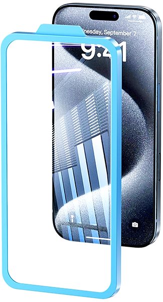 Glass Screen Protector Vention All-in-One Dust Removal HD Tempered Film iPhone 16 Dust Bin 6.1 inch ...