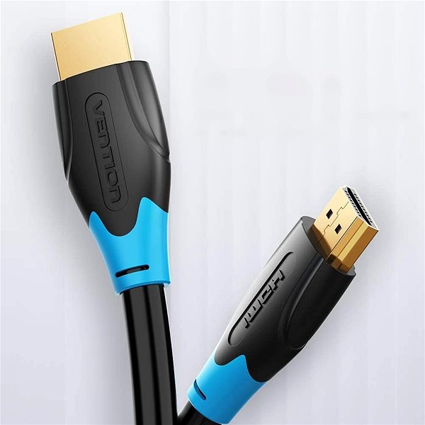 Video Cable Vention HDMI 2.0 High Quality Cable 0.75m, Black Lateral view