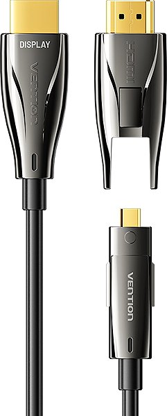 Video Cable Vention Detachable Optical HDMI-A Male to HDMI-D + HDMI-A Male 4K Cable 20M Black ...