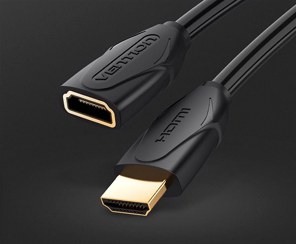 Videokábel Vention HDMI 2.0 Extension Cable 1m Black Jellemzők/technológia