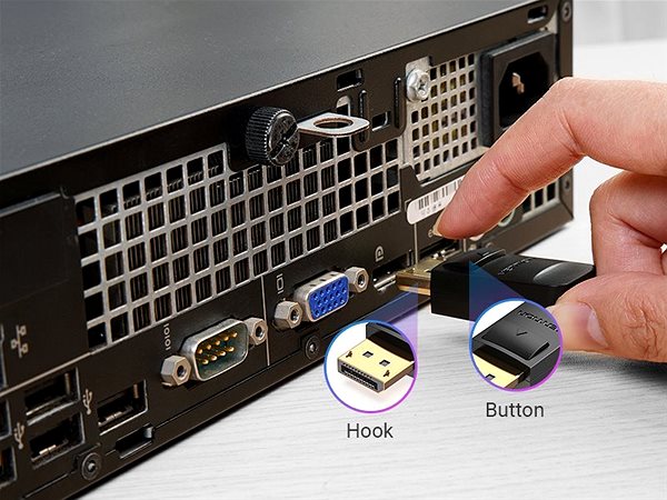 Videokábel Vention Mini DisplayPort to DisplayPort (DP) Cable 1.5m Black Jellemzők/technológia