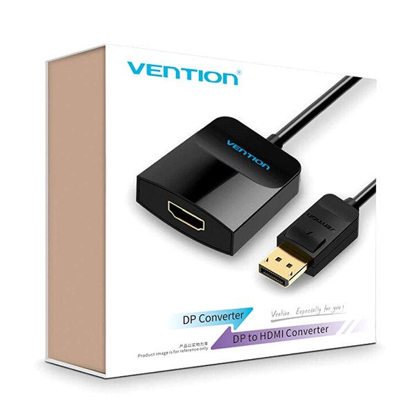 Adapter Vention DisplayPort (DP) to HDMI Converter, 0.15m, Black Packaging/box