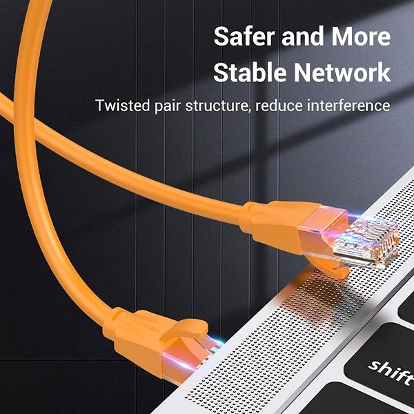 Síťový kabel Vention Cat.6 UTP Patch Cable 1m Orange Možnosti připojení (porty)