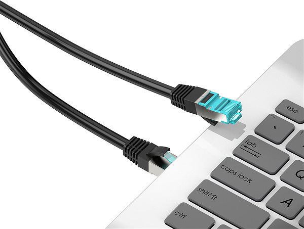 Ethernet Cable Vention Cat.5E FTP Patch Cable 2M Black Connectivity (ports)