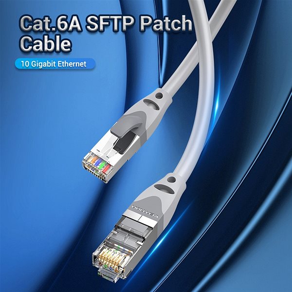 LAN-Kabel Vention Cat6A SFTP Patch Cable 10M Gray ...