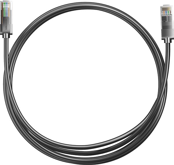 Hálózati kábel Vention Cat5e UTP Ethernet Patch Cable, 0,5 m, fekete ...