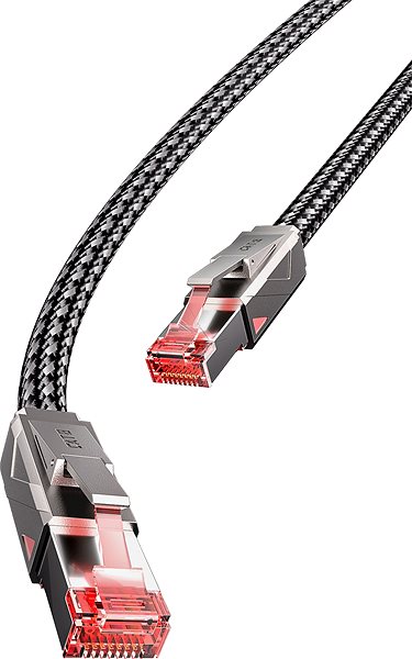 Ethernet Cable Vention Cat8 SFTP Gaming Patch Cable 5M Gray Zinc Alloy Type ...