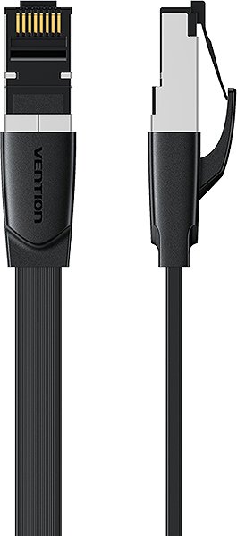 Ethernet Cable Vention Flat Cat.8 Ethernet Patch Cable 5M Black ...