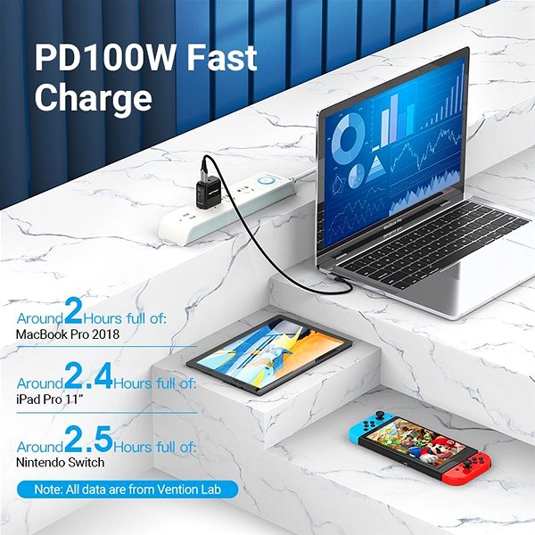 Data Cable Vention Type-C (USB-C) 2.0 Right Angle to USB-C 0.5M Grey Aluminium Alloy Type Connectivity (ports)