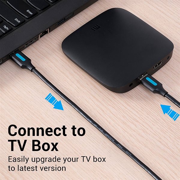 Adatkábel Vention USB 2.0 Male to USB Male Cable 0.25m Black PVC Type Csatlakozási lehetőségek (portok)