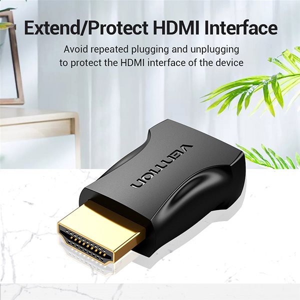Adapter Vention HDMI Male to Female Adapter Black Mermale/Technologie