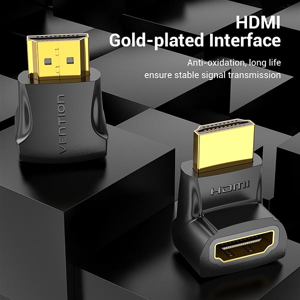 Adapter Vention HDMI 270 Degree Male to Female Adapter Black Features/technology
