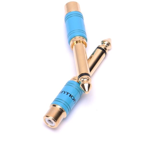 Adapter Vention 6.3mm Male Jack to RCA Female Audio Adapter Gold Anschlussmöglichkeiten (Ports)