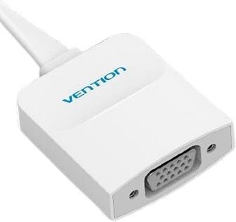 Átalakító Vention HDMI to VGA Converter with Female Micro USB and Audio Port 0.15m White Csatlakozási lehetőségek (portok)