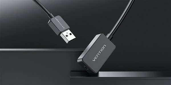 External Sound Card  Vention 1-port USB External Sound Card 0.15M Black(OMTP-CTIA) Lifestyle