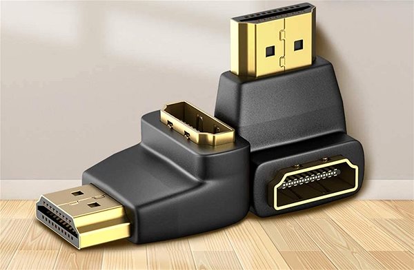 Adapter Vention HDMI Male to HDMI Female 90° Adapter, Black Lifestyle