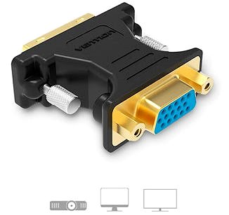 Adapter Vention VGA Female to DVI Male Adapter, Black Features/technology