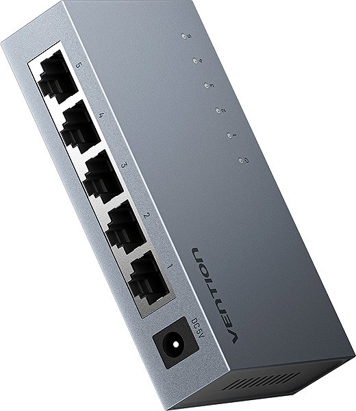 Switch Vention 5-Port 100Mbps Ethernet Switch Gray ...