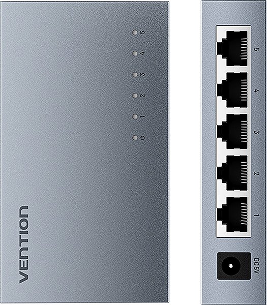 Switch Vention 5-Port 100Mbps Ethernet Switch Gray ...
