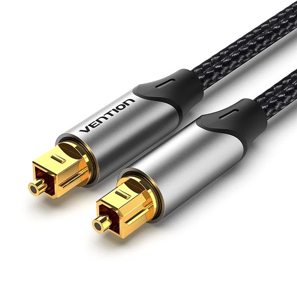 Audio-Kabel Vention Optical Fiber Toslink Audio Cable Aluminum Alloy Type 1.5M Gray ...