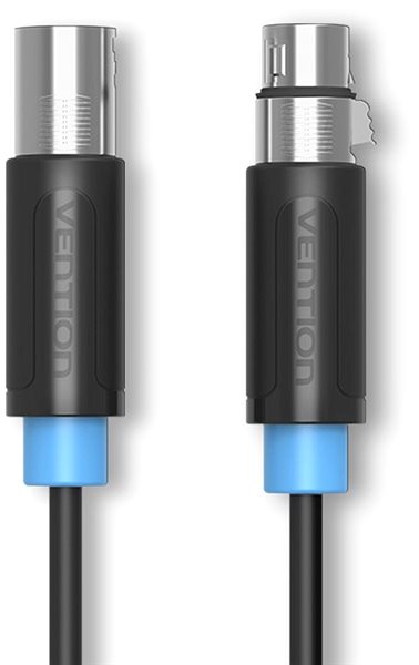 Audio kábel Vention XLR Audio Extension Cable 1.5m Black Jellemzők/technológia