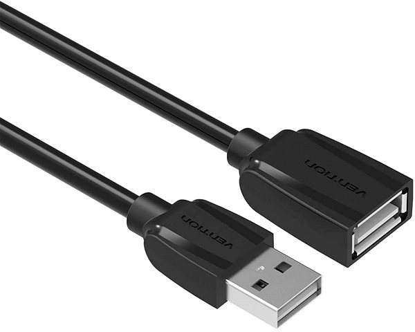 Dátový kábel Vention USB2.0 Extension Cable 2 m Black ...