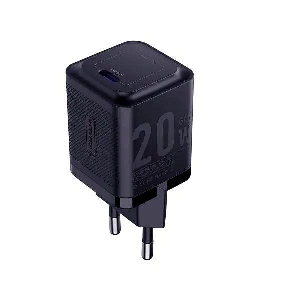 Netzladegerät Vention 1-Port USB-C GaN Charger (20W) EU-Plug Black ...