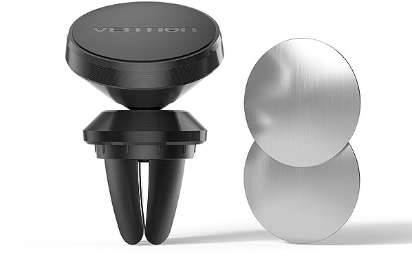 Phone holder Vention Magnetic Car Phone Mount Black Air Vent Clip Type ...