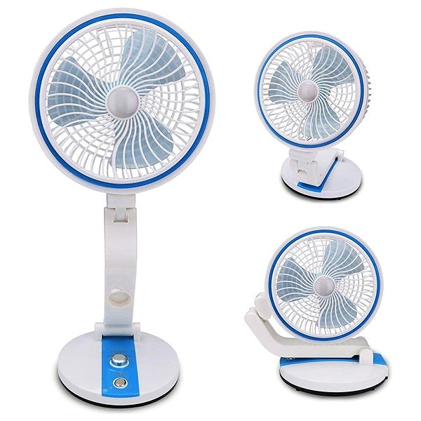 Fan Verk Wireless foldable with LED light blue-white ...