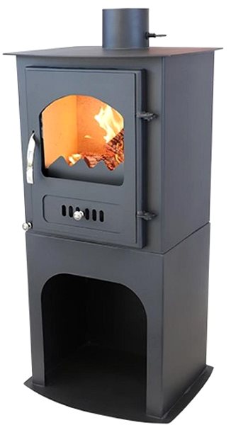 Krbová kamna VERSO 1, podstavec, 7 kW, kouřovod 130 mm ...