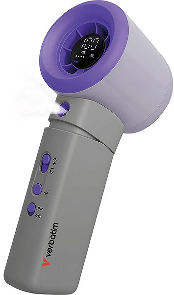 Ventilator VERBATIM Cool 'n' Go Aqua Breeze grau/lila ...