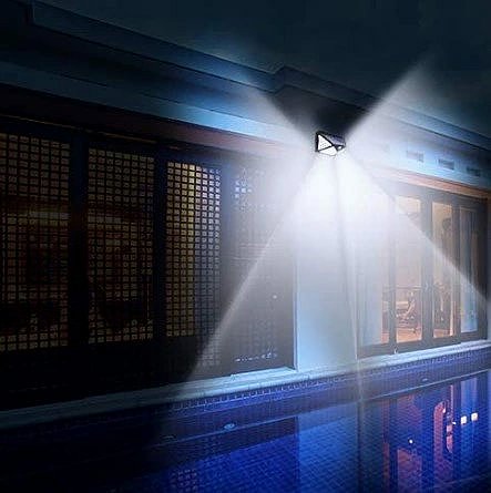 Garden lighting Verk 24240 Solar outdoor 100 LED SMD lighting with motion sensor .