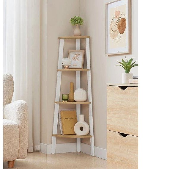 Shelving Unit Vasagle Corner shelf 4 shelves ...
