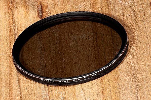 VFFOTO NANO 67 mm polarising filter.