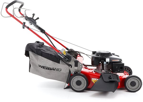 Petrol Lawn Mower WEIBANG 537 SLCV 6-in-1 Lateral view
