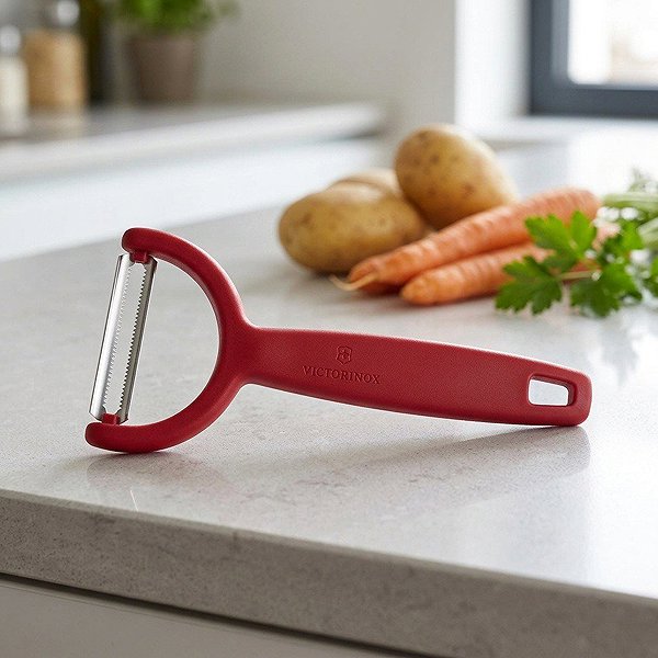 Zöldséghámozó VICTORINOX Ypso piros Lifestyle