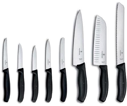 Sada nožov Victorinox klát s nožmi 8 ks plast čierne Vlastnosti/technológia