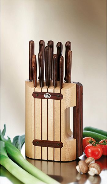 Messerset Victorinox Messerblock mit 11 Küchenmessern mit Holzgriff Lifestyle