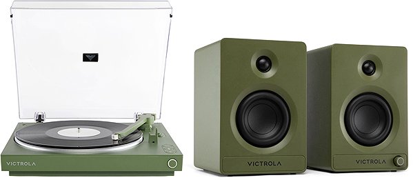 Turntable Victrola Automatic + Victrola Tempo green ...