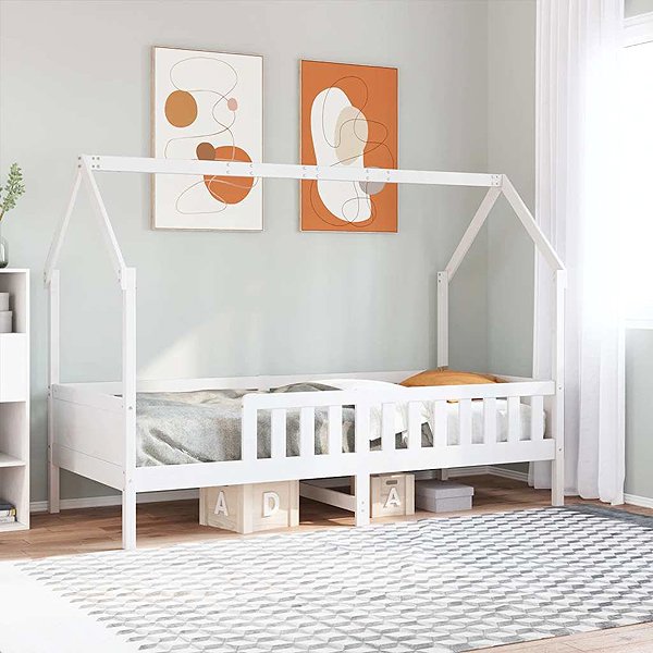 vidaXL Children's house bed 80×200cm 850705, white