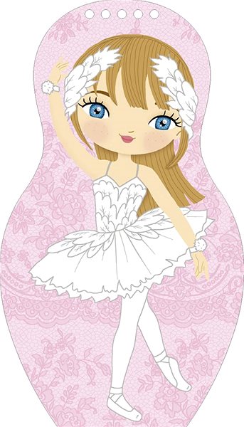 colouring page Ella & Max Dress up ballerinas Emma - colouring page .