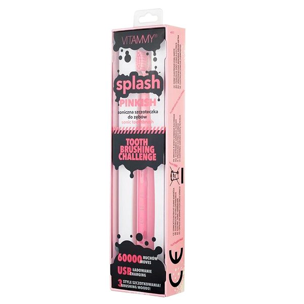 Elektromos fogkefe VITAMMY SPLASH, 8+, rózsaszín ...
