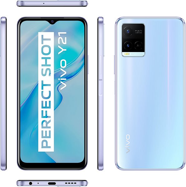 Mobile Phone Vivo Y21 Lateral view