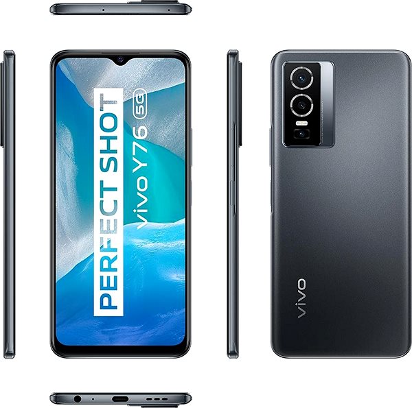 Mobile Phone Vivo Y76 5G Lateral view