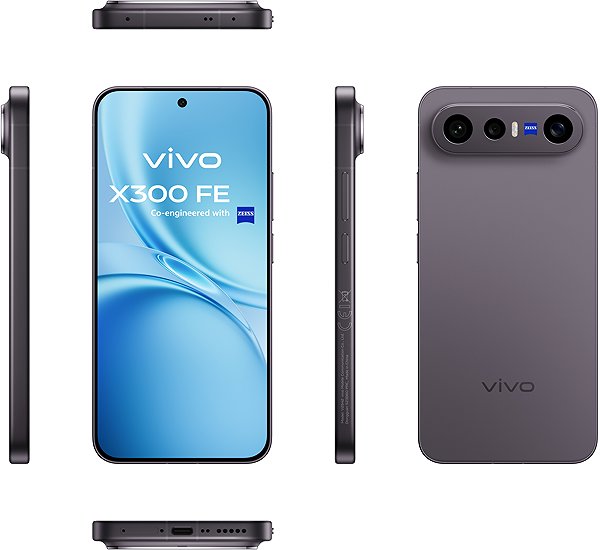 Vivo X300 FE 12GB/512GB Black mobile phone.