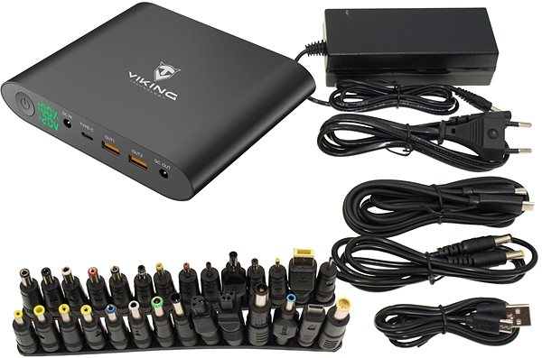 Powerbank Viking Smartech III QC3.0 25000mAh schwarz Zubehör