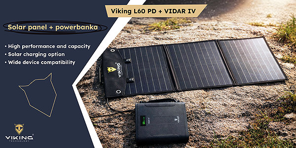 Power Bank Viking VIDAR IV and Viking L60 PD Solar Panel ...
